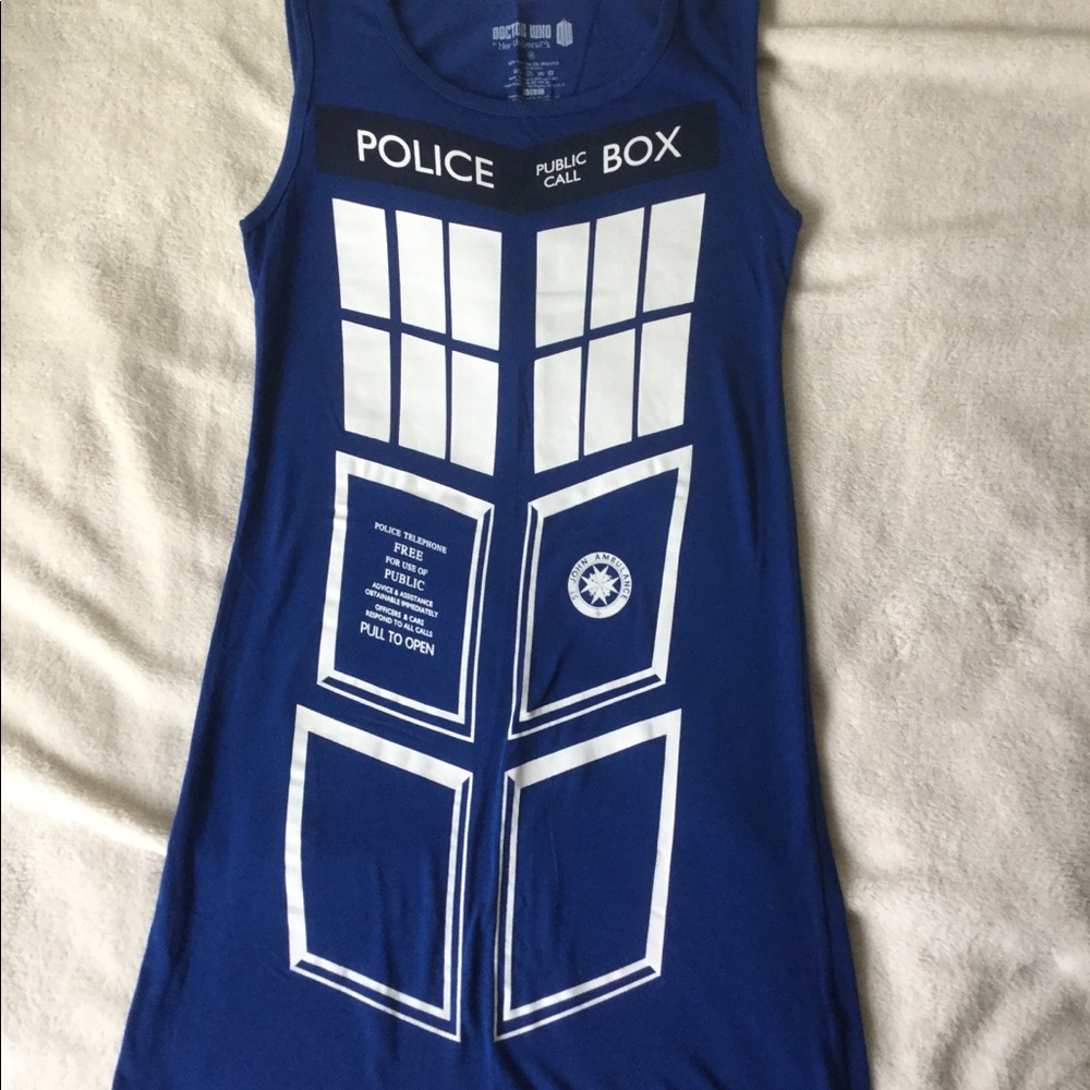 Doctor Who Tardis knit tank dress - Picture 1 of 3